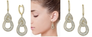 EFFY Collection EFFY&reg; Diamond Baguette Interlocking Teardrop Drop Earrings (1-5/8 ct. t.w.) in 14k Gold